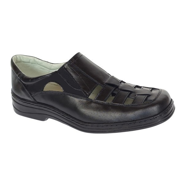 Pantofi de vara barbati - Model decupat din piele naturala Marimea 40, 46