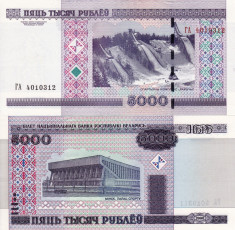 BELARUS 5.000 ruble 2000 UNC!!! foto
