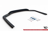 Aditiv Maxton Design cu nervuri verticale pentru difuzor potrivit pentru bara de protectie M-Technik din spate pe BMW Seria 7 G11 2015-2018, lac negru
