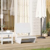 Gossi scaun de gradina, alb, 60x64x70,5 cm, lemn masiv de pin