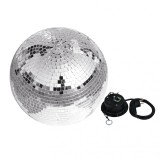 Glob disco pentru petreceri Mirror Ball, cu oglinzi diametru 25 cm, Argintiu