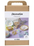 Craft Kit Decoration Boxes Shells Key Rings Pastel Colours (977847)