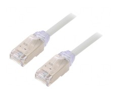 Patch cord F/UTP Cat6a 5m Gri LSZH