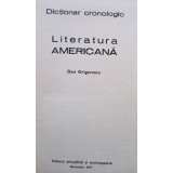 Dictionar cronologic - Literatura americana