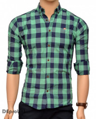 Camasa carouri Slim Fit barbati - Camasa carouri barbati ZR25 foto