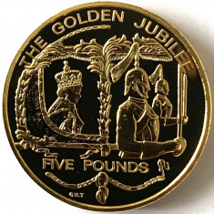 GUERNSEY 5 POUNDS 2002, Golden Jubilee