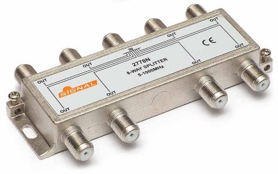 Splitter TV de interior 8 cai - Signal R-8 (10.5 dB, 5-1000 MHz) foto