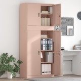 Cumpara ieftin Dulap de depozitare 2 buc. Roz 90 x 40 x 210 cm Otel Blocat