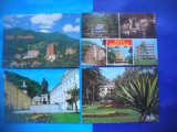 HOPCT LOT 2400 BAILE HERCULANE -JUD CARAS SEVERIN -4 CARTI POSTALE-CIRCULATE