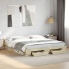 VidaXL Cadru de pat cu sertare stejar sonoma 180x200 cm lemn prelucrat 3280729