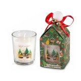 Lumanare parfumata Craciun aroma Mar si Mandarine &Oslash; 5,5 cm x 6,5 H