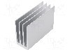 Radiator extrudat, aluminiu, 100mm x 35mm, naturala, FISCHER ELEKTRONIK - SK 654 100 AL