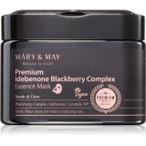 Mary&amp;May Premium Idebenone Blackberry Complex Essence Mask mască textilă hidratantă cu efect de &icirc;ntărire pachet mare 20 buc