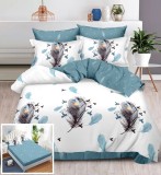 Cumpara ieftin Lenjerie Pat Rhino Sx050, Bumbac, 6 Piese, Cu Elastic, Albastru, Imprimeu