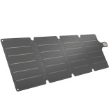 HOMCOM &Icirc;ncărcător Solar 36W Pliabil cu Conector Type-C, Impermeabil IP67 din ETFE, Gri | Aosom Romania