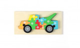 Puzzle din lemn - Masina - 10 piese | 838 Toys Factory