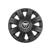 Set 4 capace roti Cosmos Negru R15, pentru gama auto Dacia, Autohelix MSA