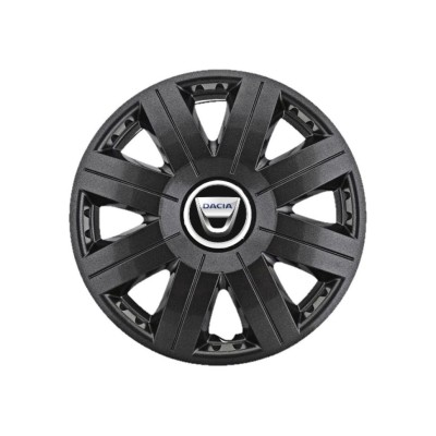 Set 4 capace roti Cosmos Negru R15, pentru gama auto Dacia foto