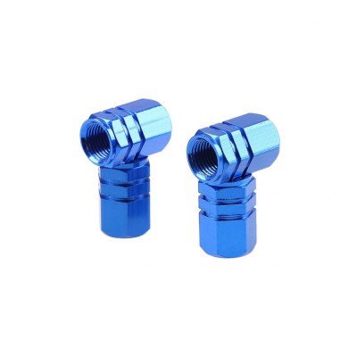 Set capacele auto pentru ventil hexagon albastru 4 buc AM02239. foto
