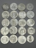 LOT 25 MONEDE ARGINT - 10 MARK - Germany - 385g. - Doar 5 lei/gr. !