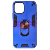 Toc TPU+PC Armor Ring Case Apple iPhone 12 Electric Blue