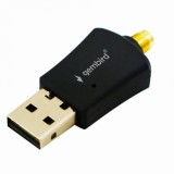 ADAPTOR RETEA GEMBIRD , extern, USB 2.0, suporta pana la 802.11n 300 Mbps, antena detasabila, &quot;WNP-UA300P-02&quot; (timbru verde 0.18 lei)