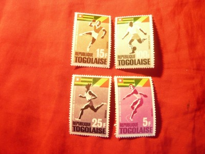 Serie Togo 1965 - Sport - Jocuri Africane , 5 valori (pliu usor de clasor) foto