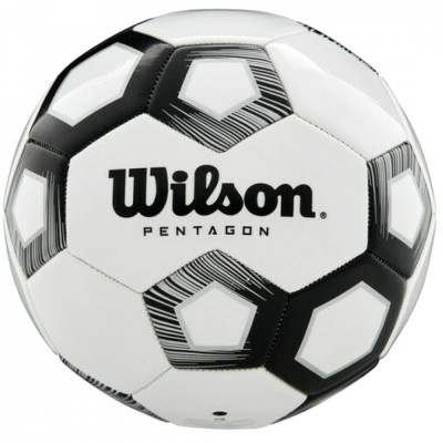 Mingi de fotbal Wilson Pentagon Soccer Ball WTE8527XB alb foto