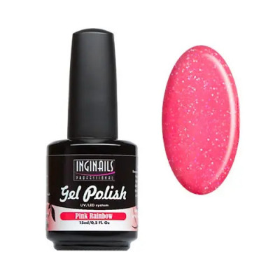 Gel/lac UV Inginails Professional 15ml - Pink Rainbow foto