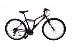 Bicicleta MTB TEC Strong , culoare Negru/Rosu, roata 24&amp;quot;, OtelPB Cod:202437000005 foto
