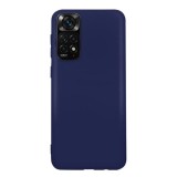 Husa compatibila cu xiaomi redmi note 11s 4g, matte efect, camera ultra safe, htpmag, albastru