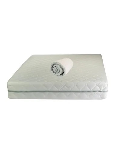 Set Saltea ortopedica, Terra Standard Spring Comfort 160x200x26cm, cu plasa de arcuri Bonell, husa detasabila tricot, hipoalergenica, fermitate mediu