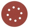 Disc din panza abraziva cu 8 gauri 125 mm granulatie 100 VOREL