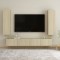 Set de dulapuri TV, 4 piese, stejar sonoma, lemn prelucrat