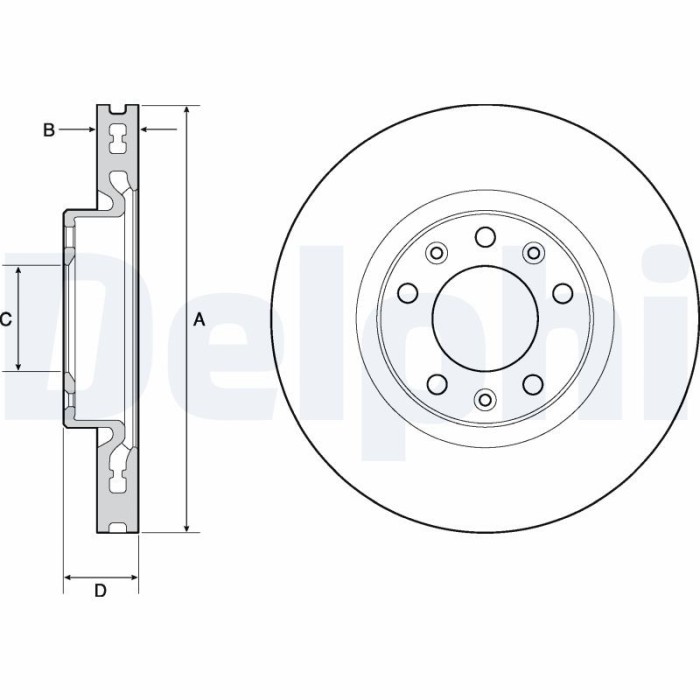 DELPHI BG4669C Disc frana