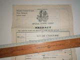 Cumpara ieftin EXTRACT ACT DE CASATORIE PERIOADA REGALISTA , COMUNA FOCSANI MARASESTI JUD PUTNA