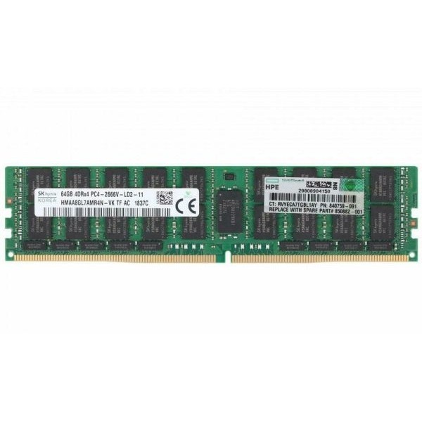 Memorie Server 64GB DDR4 PC4-21300V-L, 4DRx4, CL19, 2666 MHz - HPE 815101-B21