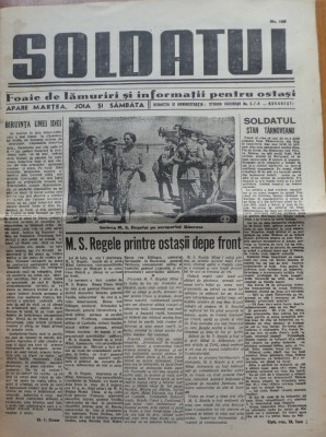 Soldatul, foaie de lamuriri si informatii pentru ostasi, 06.08.1942, Antonescu foto