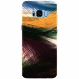 Husa silicon pentru Samsung S8, Colorful Peacock Feathers