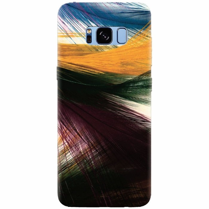 Husa silicon pentru Samsung S8 Plus, Colorful Peacock Feathers