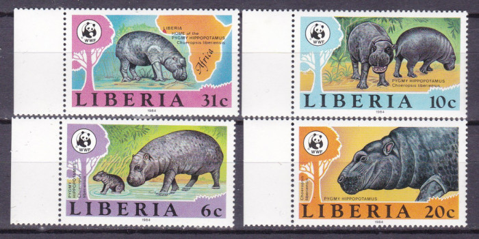 Liberia 1984 fauna MI 1315-1318 MNH