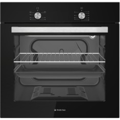 Cuptor gaz incorporabil Studio Casa Lara FG60Nero, Termostat, Timer mecanic, 56&nbsp;l, Grill gaz, Clasa energetica A, Sticla neagra