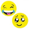 Set Radiere Fancy, Model Smiley, Culoare Galben, 2 Bucăți, Oem