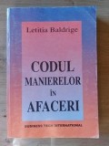 Codul manierelor in afaceri- Letitia Baldrige