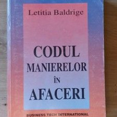 Codul manierelor in afaceri- Letitia Baldrige