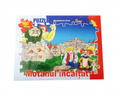 Puzzle Motanul incaltat 100 piese , 131BZ foto