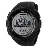 Ceas Barbatesc Skmei Digital Sport Negru, Cronograf, Alarma, Rezistent Apa 5ATM, Iluminare, Afisaj 12/24h