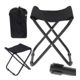 Scaun pilabil de pescuit sau camping cu husa de transport, negru