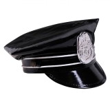 șapcă Deghizare Polițist, Negru, Poliester