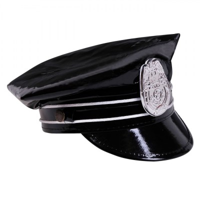șapcă Deghizare Polițist, Negru, Poliester foto